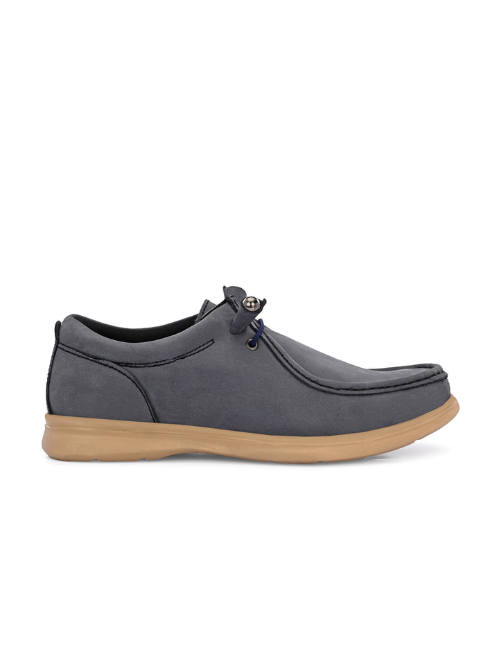 Mens Nubuck leather casual lace up sneaker