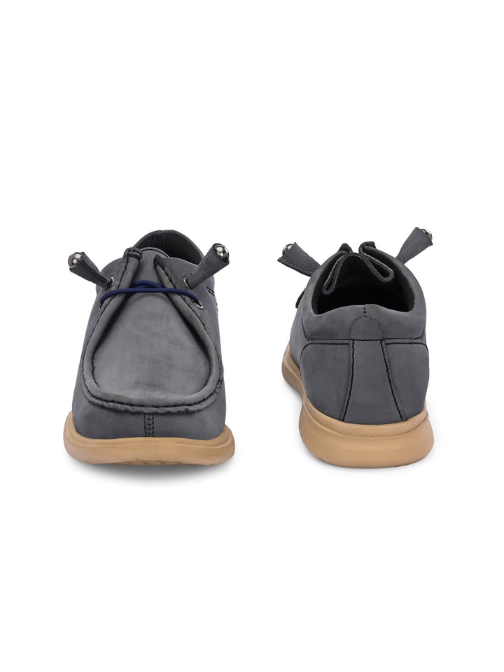 Mens Nubuck leather casual lace up sneaker