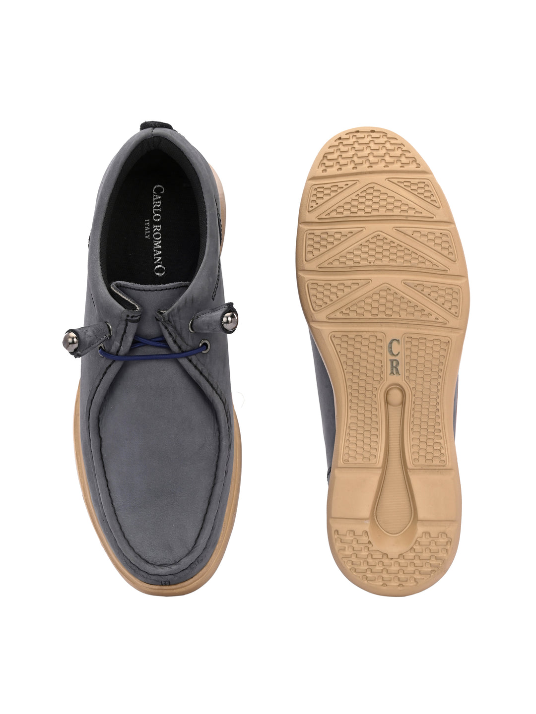 Mens Nubuck leather casual lace up sneaker