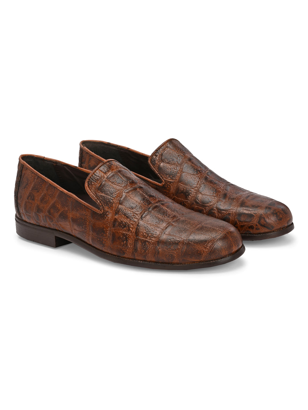 Carlo Romano Genuine Premium Leather | Croco Print Design Shoes for Men