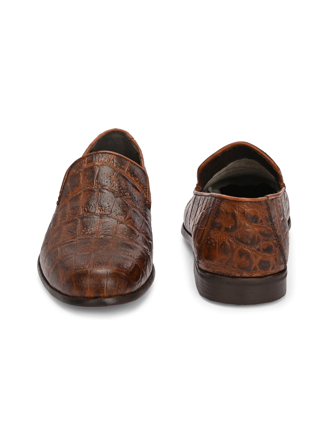 Carlo Romano Genuine Premium Leather | Croco Print Design Shoes for Men