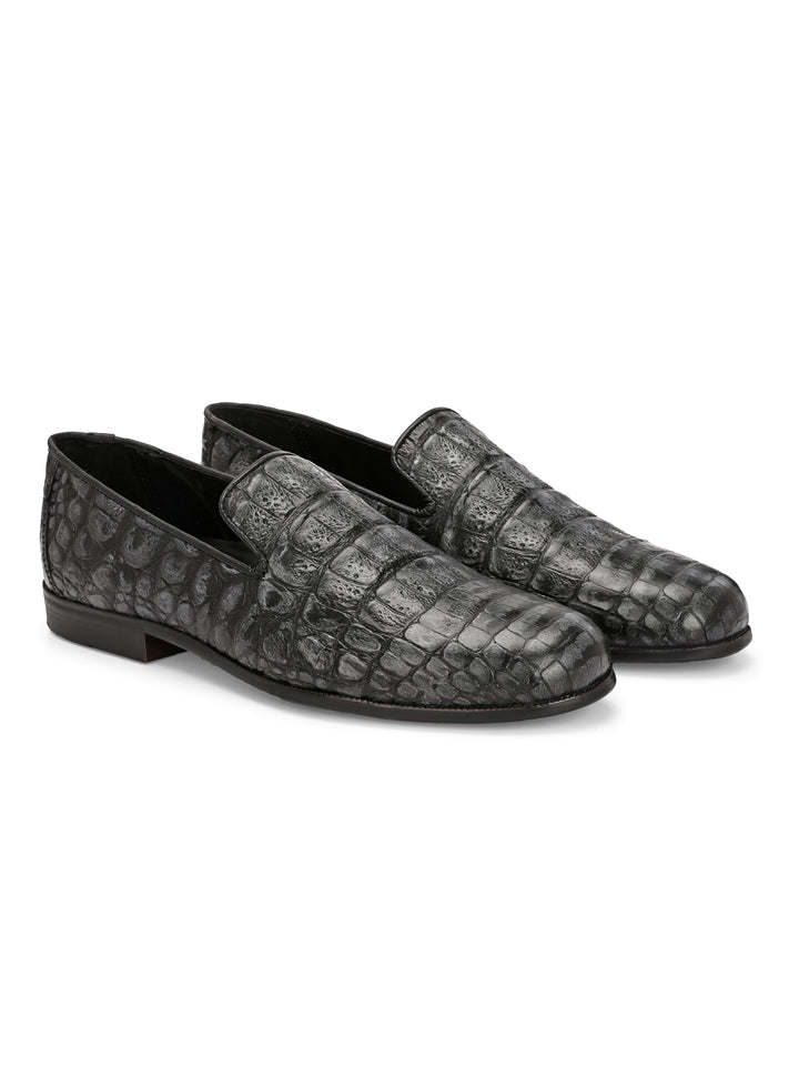 Carlo Romano Genuine Premium Leather | Croco Print Design Shoes for Men