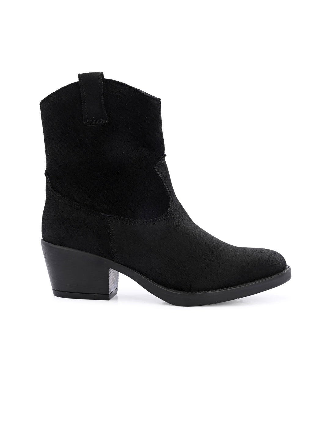 Women Vegan Leather Western Ankle Boots