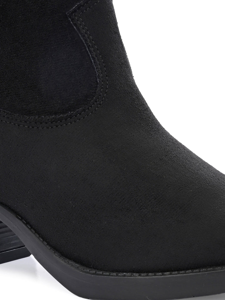 Women Vegan Leather Western Ankle Boots