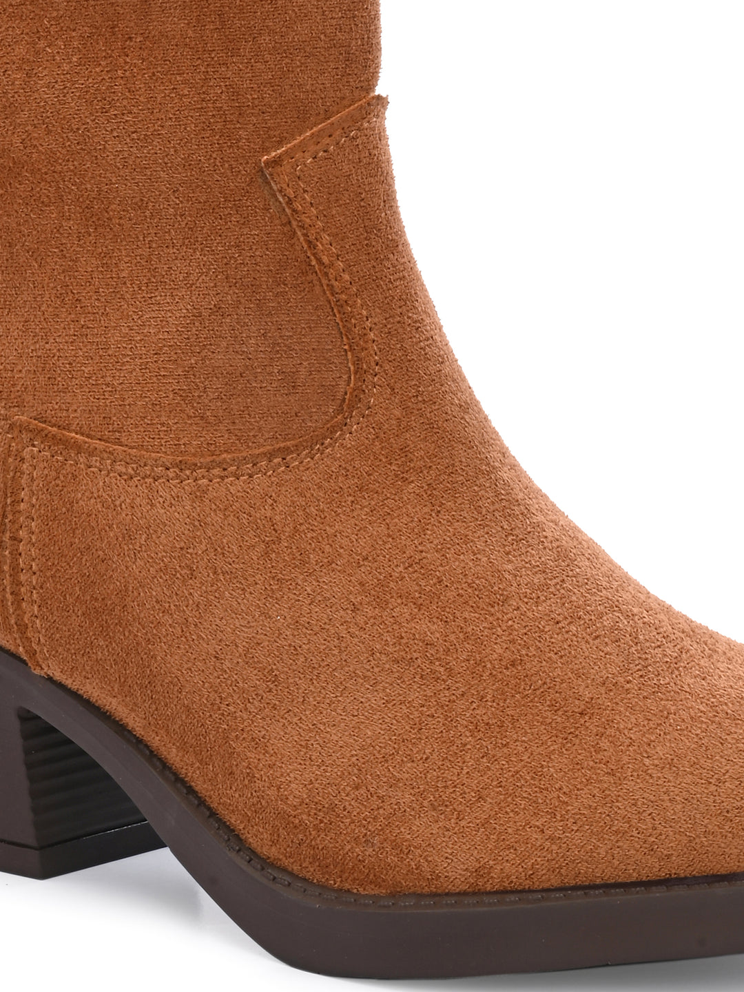 Women Vegan Leather Western Ankle Boots