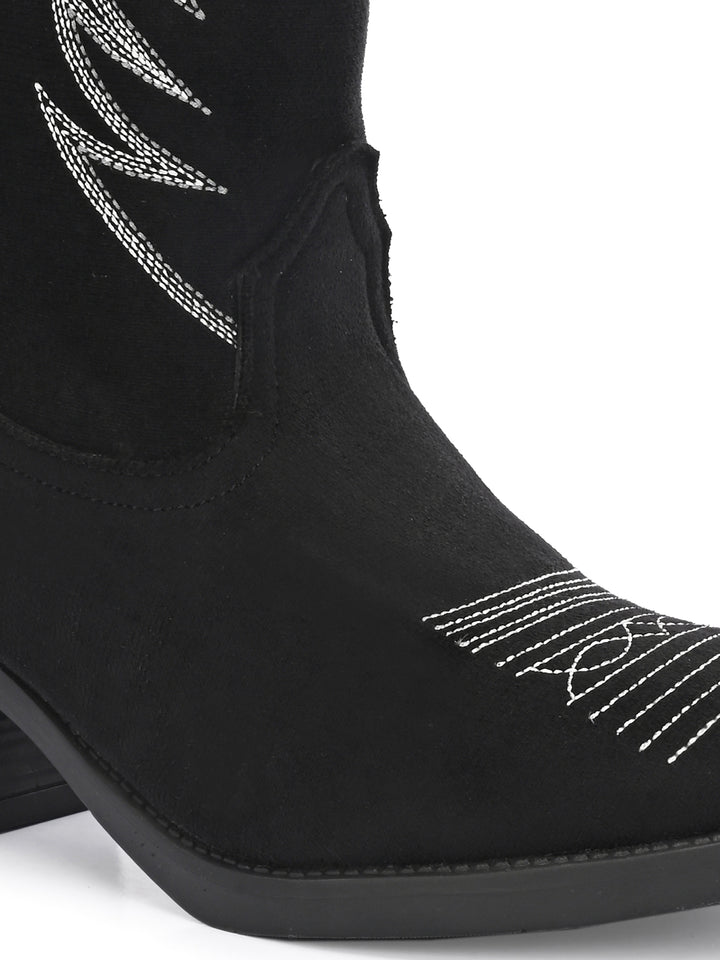 Women Vegan Leather Cow Boot