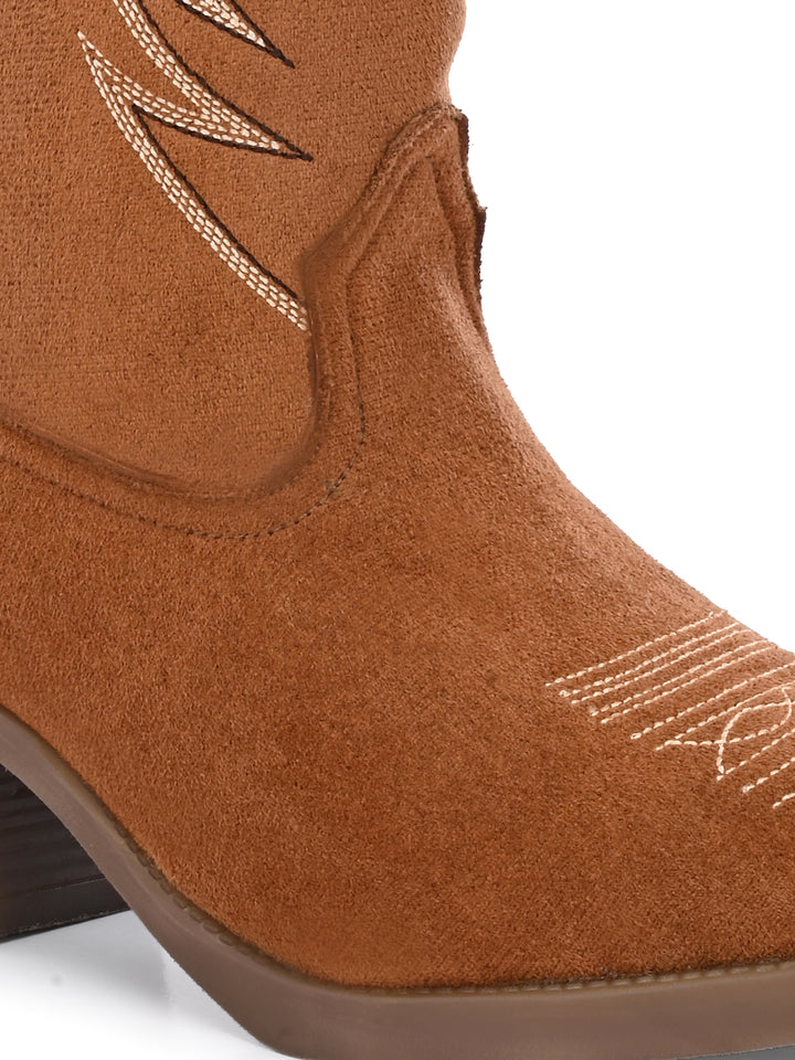 Women Vegan Leather Cow Boot