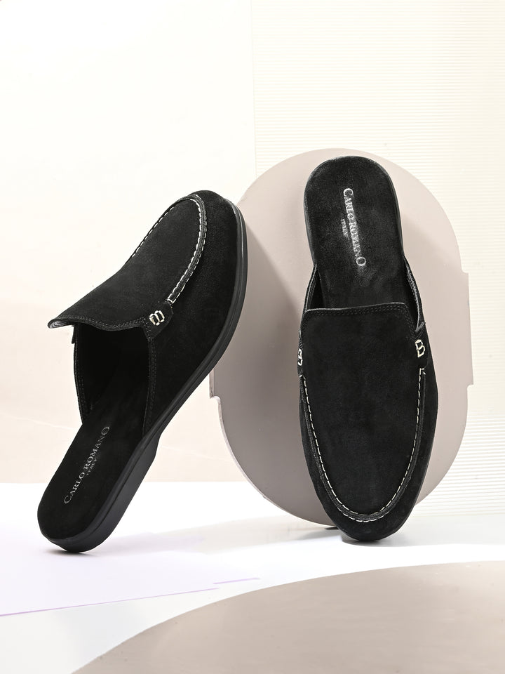 CARLO ROMANO BY WASAN PREMIUM STYLISH LEATHER MULES FOR MENS