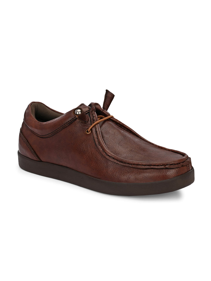 Mens Vegan leather Lace up Casual Sneaker