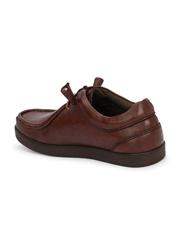 Mens Vegan leather Lace up Casual Sneaker
