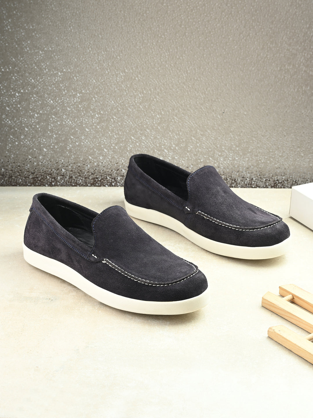 CARLO ROMANO BEIGE COLOR SUEDE LEATHER STYLISH SHOES FOR MEN