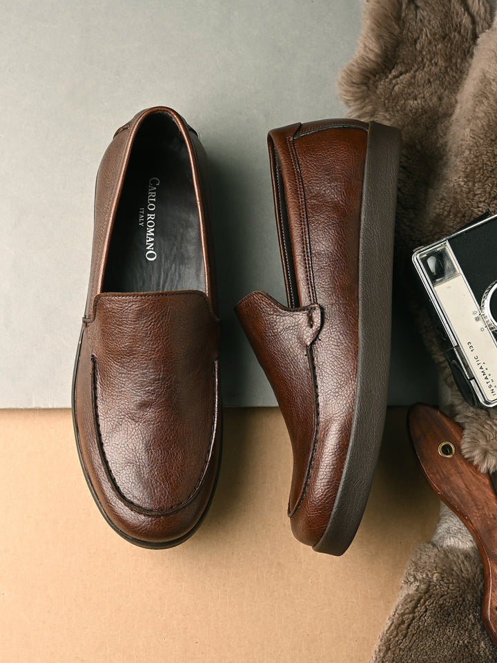 Mens Vegan leather Slip On Loafer