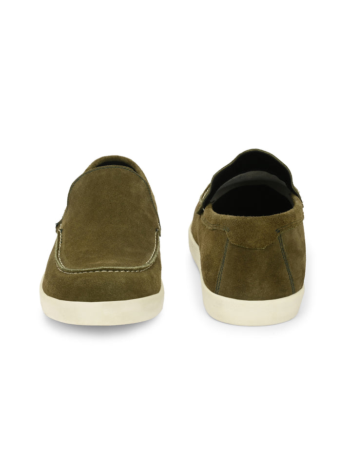 CARLO ROMANO BEIGE COLOR SUEDE LEATHER STYLISH SHOES FOR MEN