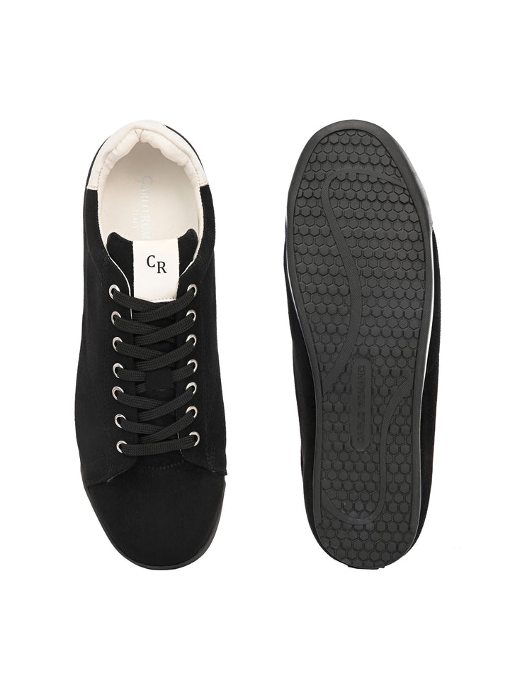 Mens Vegan leather Lace up Casual Sneaker