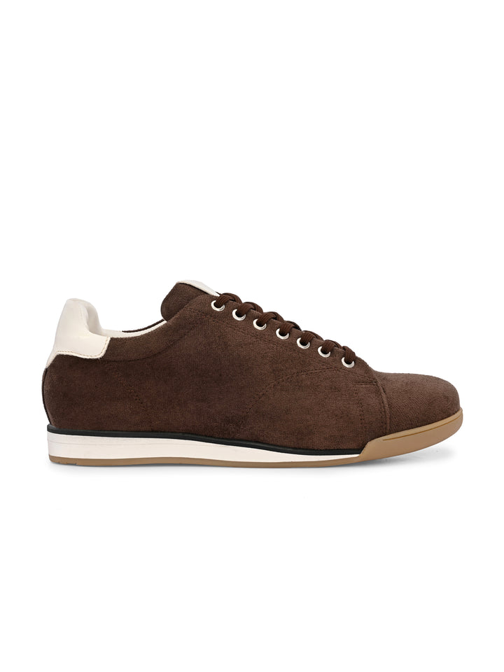 Mens Vegan leather Lace up Casual Sneaker
