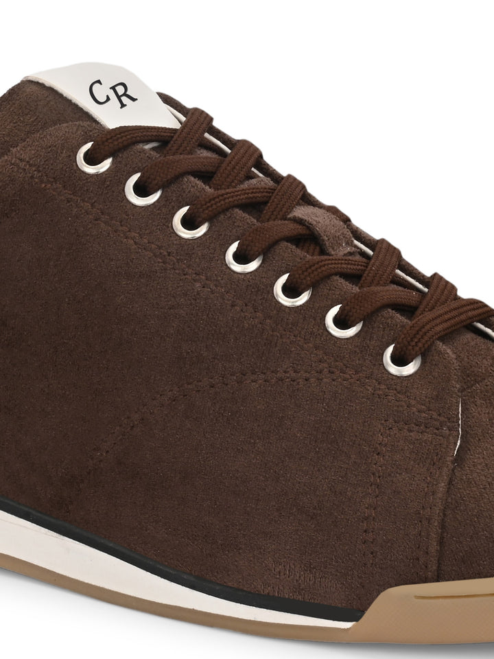 Mens Vegan leather Lace up Casual Sneaker